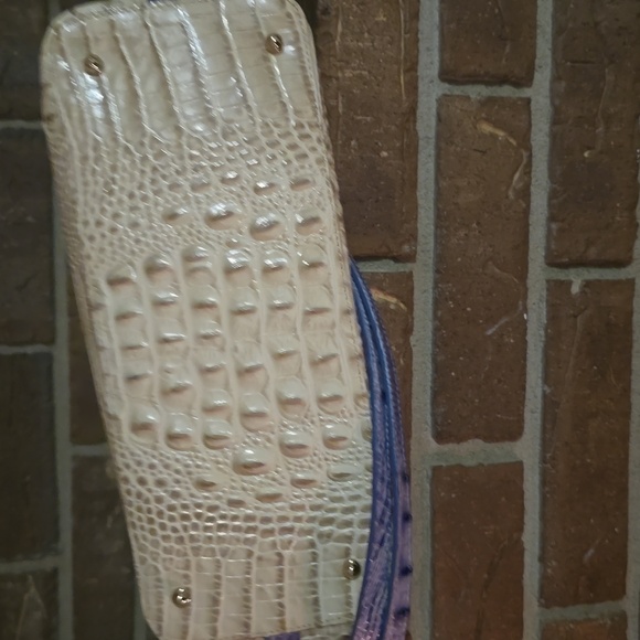 Brahmin Duxbury Satchel Blue Cream - Picture 5 of 6